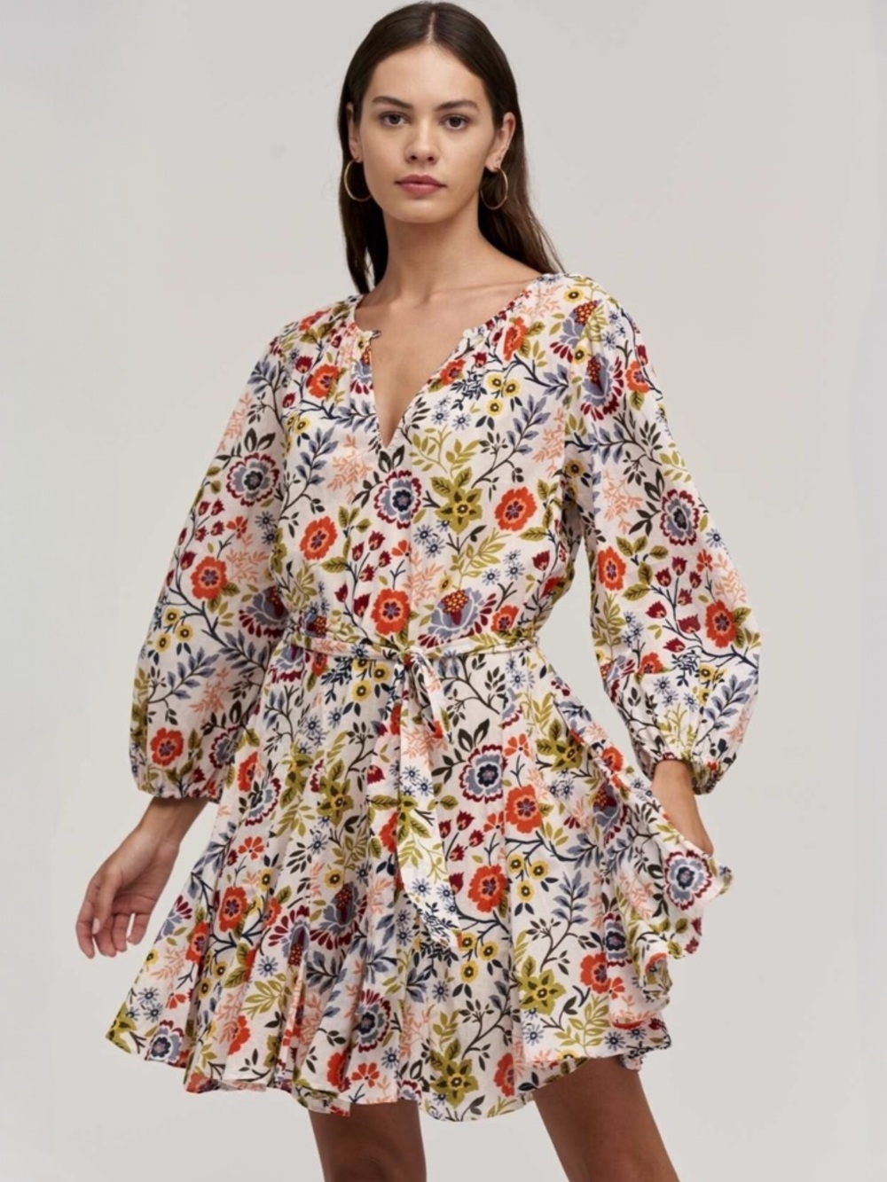 VELVET by Graham & Spenser, Keelin Floral Belted Boho Dress. Size S